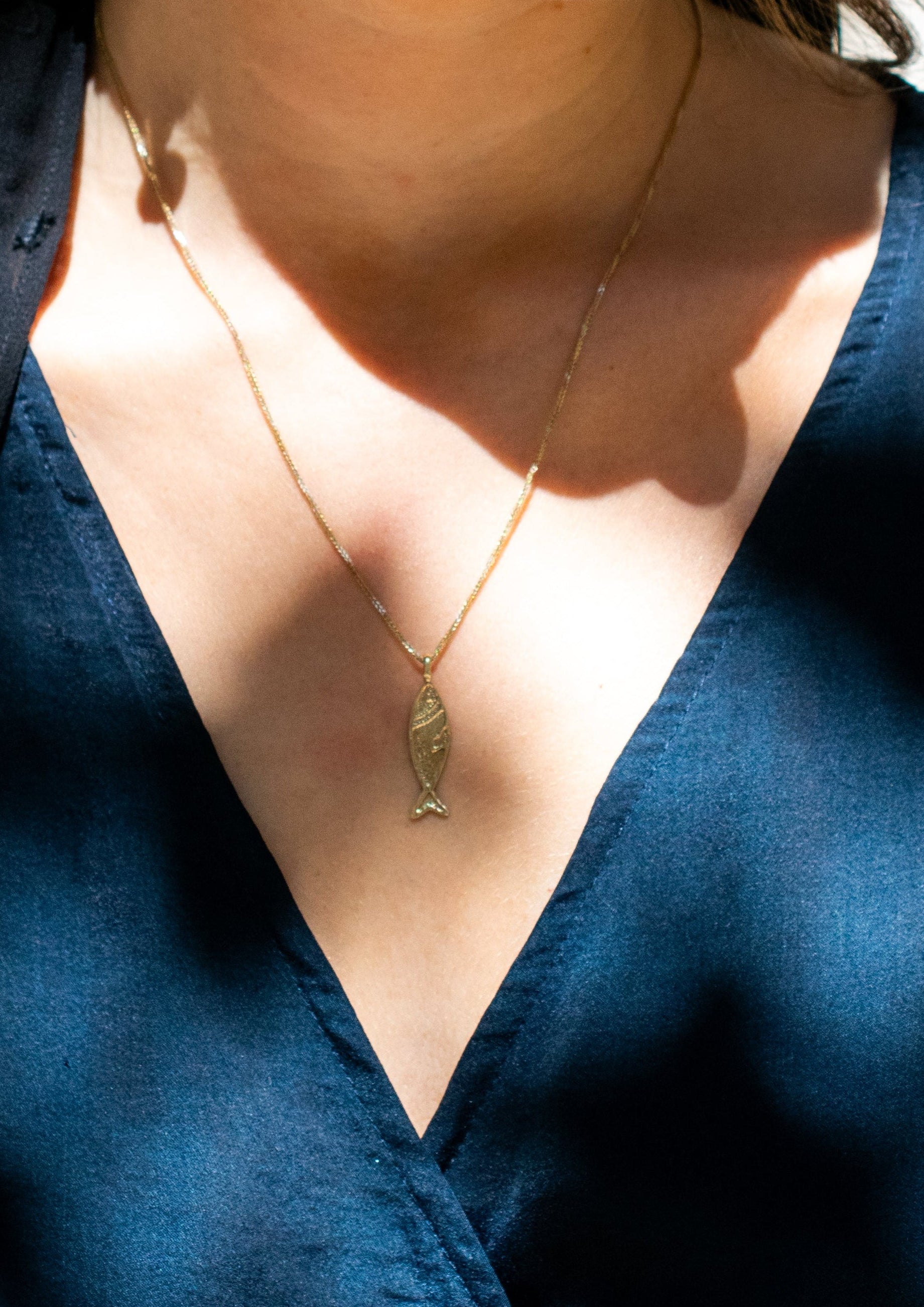 Go fish necklace