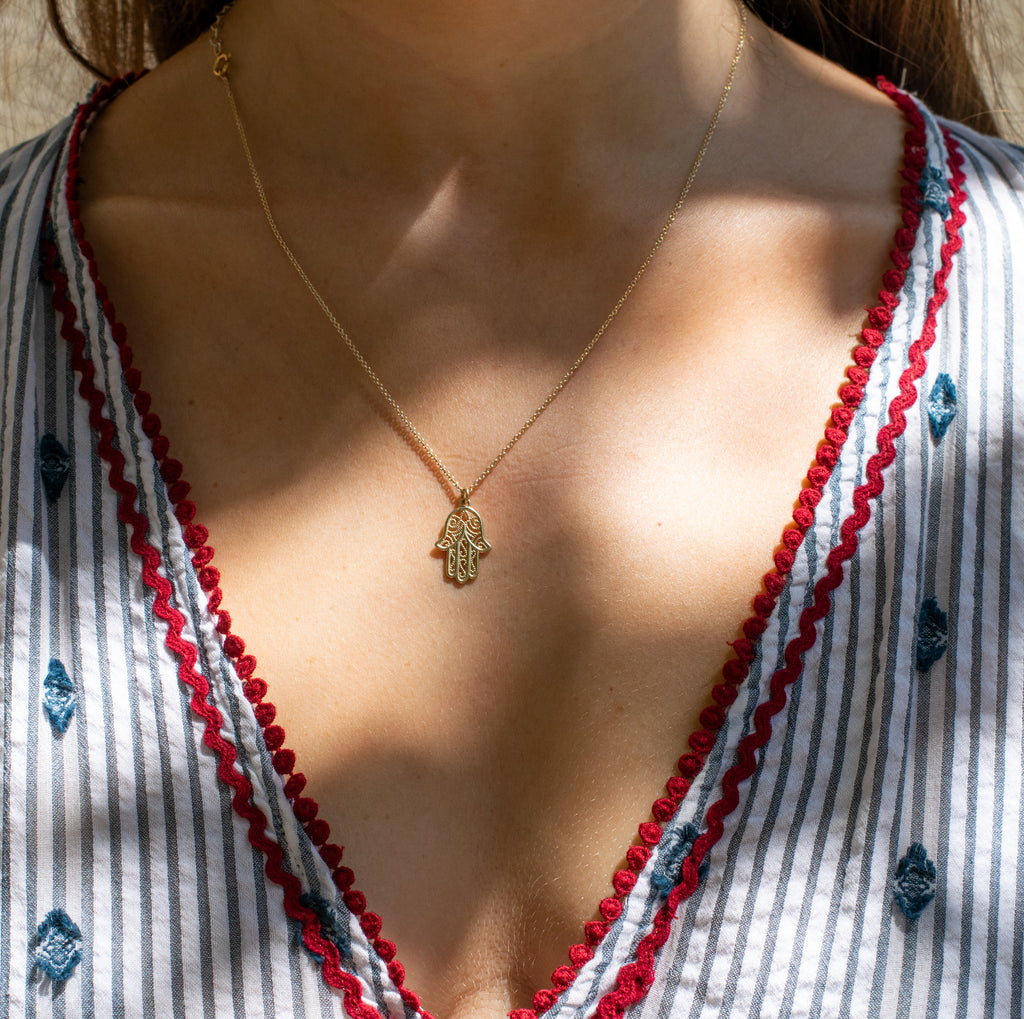 Hamsa necklace