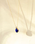 Toi et moi Lapis lazuly & diamond necklace
