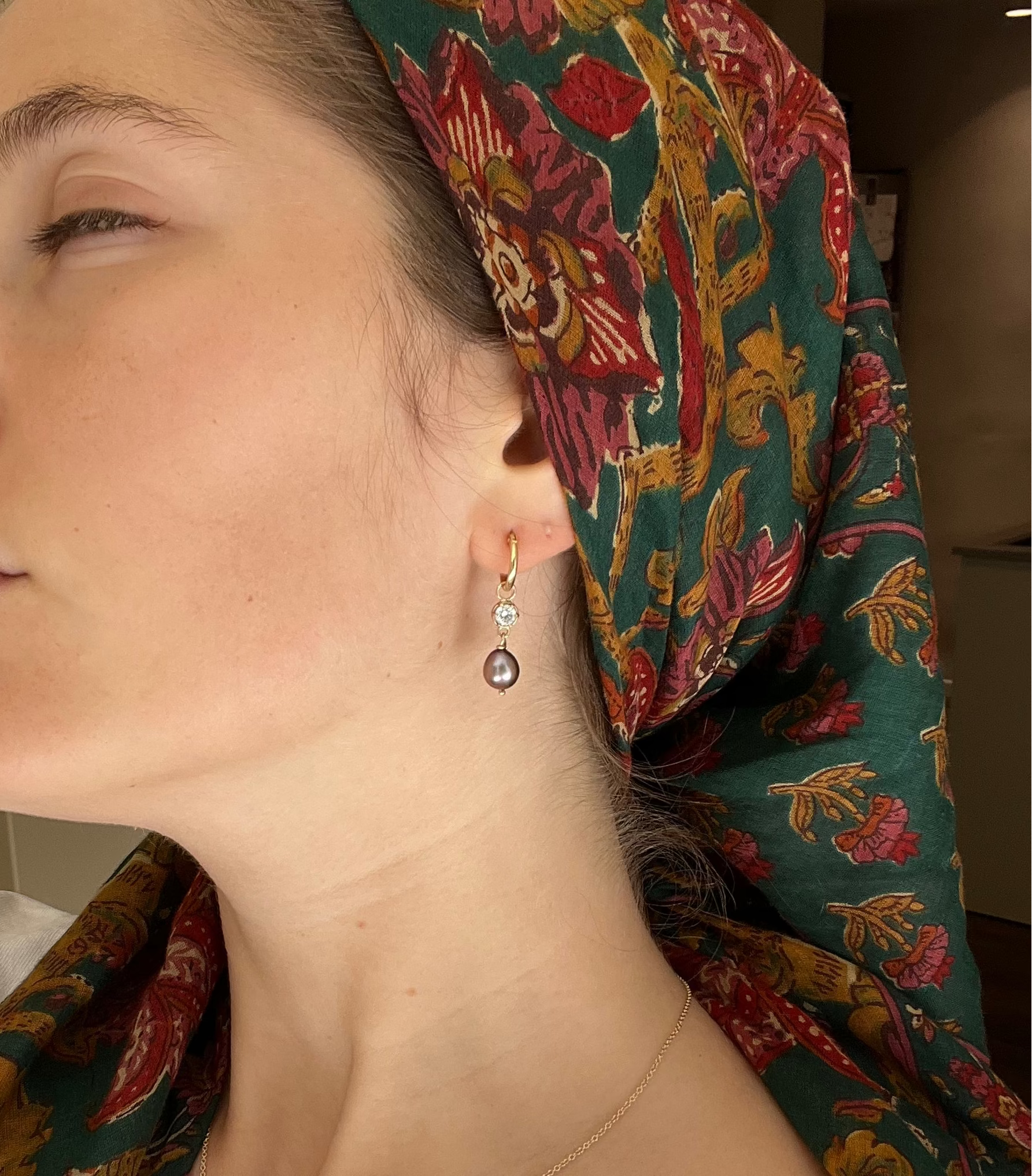 Toi et moi Diamond & Pearl Earrings