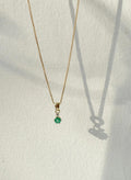 Toi et moi emerald & diamond necklace